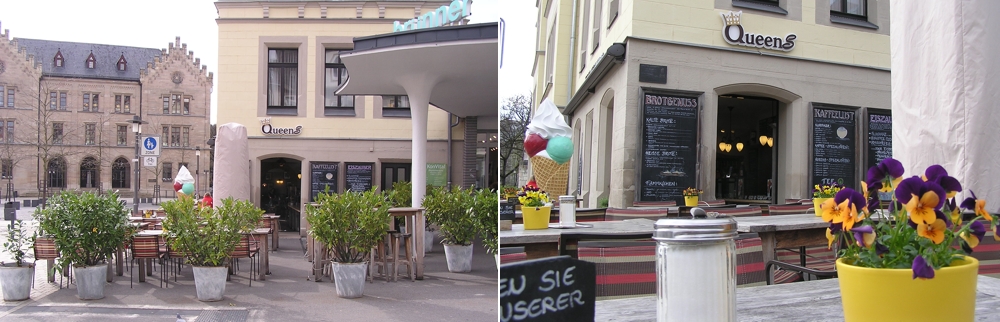 Das Cafe Queens am Albertsplatz